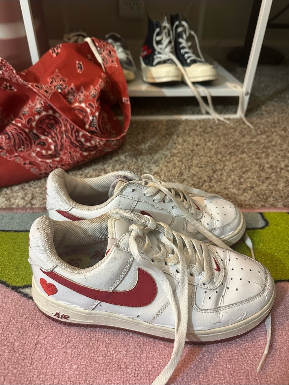 2004 Nike Air Force 1s Sneakers Valentines day special edition